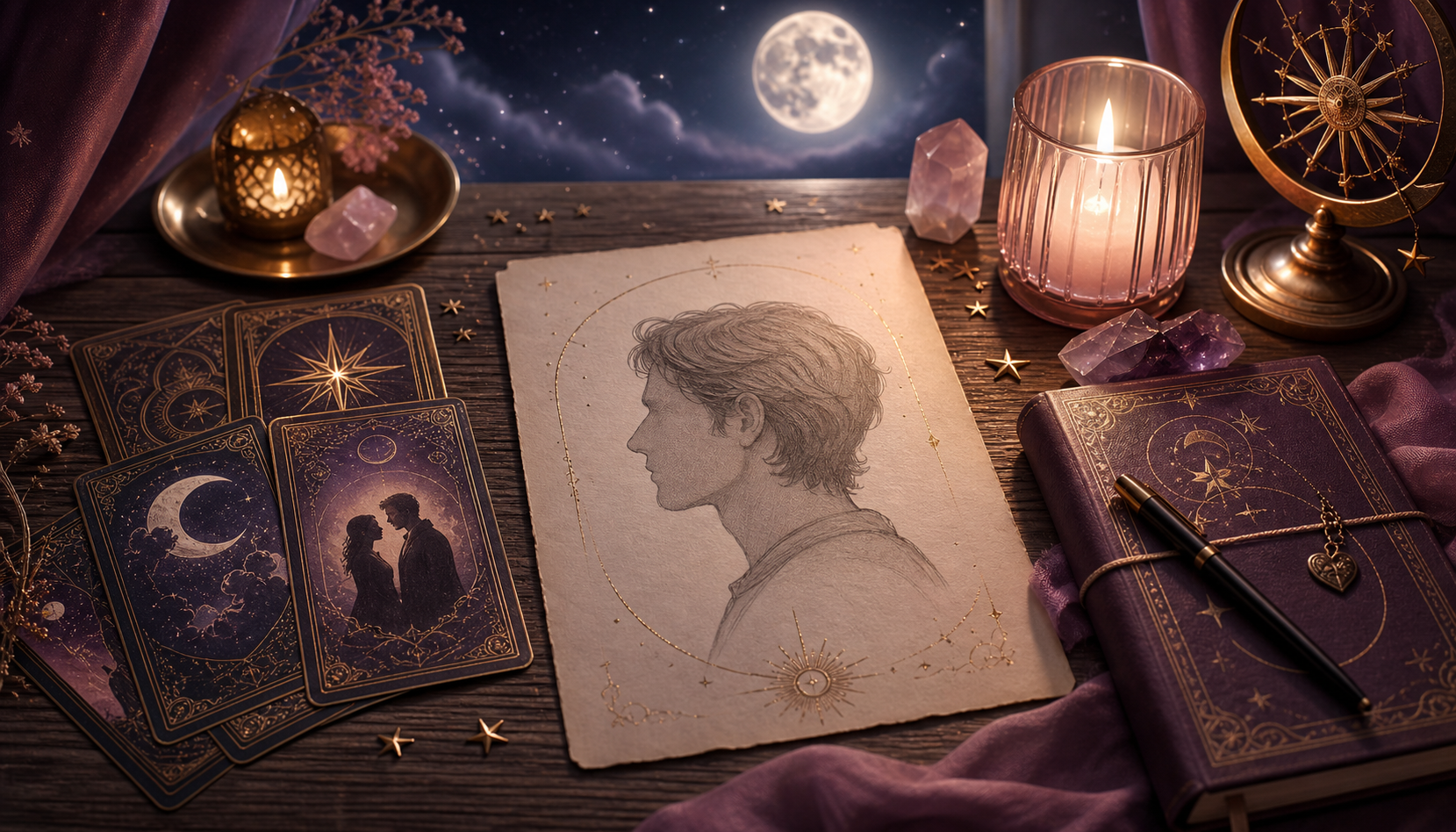 Product-themed illustration for Soulmate Profile Reading